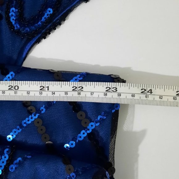 WOMAN'S DRESS VISION FOR INNOVATION BLUE SQUIN DRESS - Picture 11 of 16